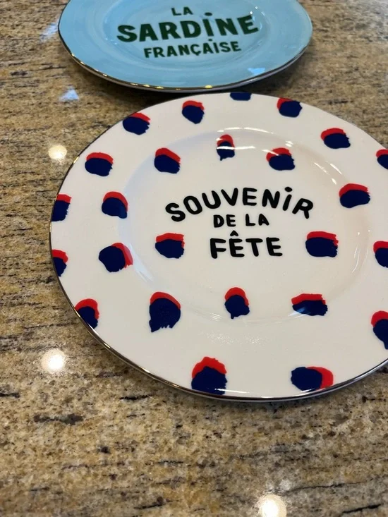 Clare V. for Anthropologie Maisonette Dessert Plates Set of 2 - Picture 7 of 8